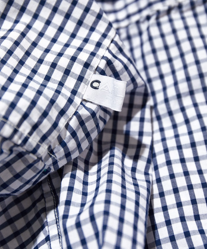 CAHLUMN Magazine Pocket Broad Shirt(Gingham) / 格紋襯衫