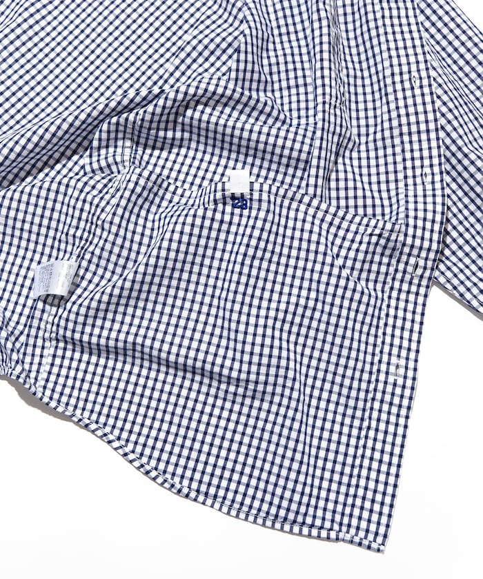 CAHLUMN Magazine Pocket Broad Shirt(Gingham) / 格紋襯衫