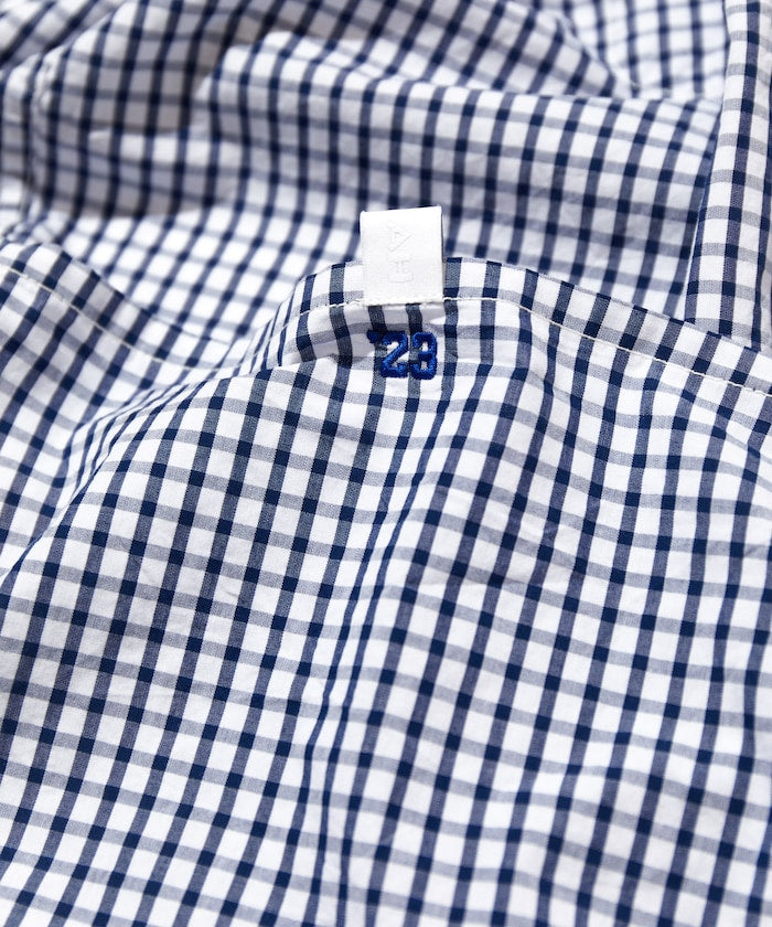 CAHLUMN Magazine Pocket Broad Shirt(Gingham) / 格紋襯衫