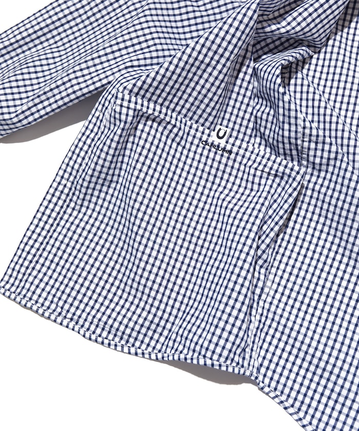 CAHLUMN Magazine Pocket Broad Shirt(Gingham) / 格紋襯衫