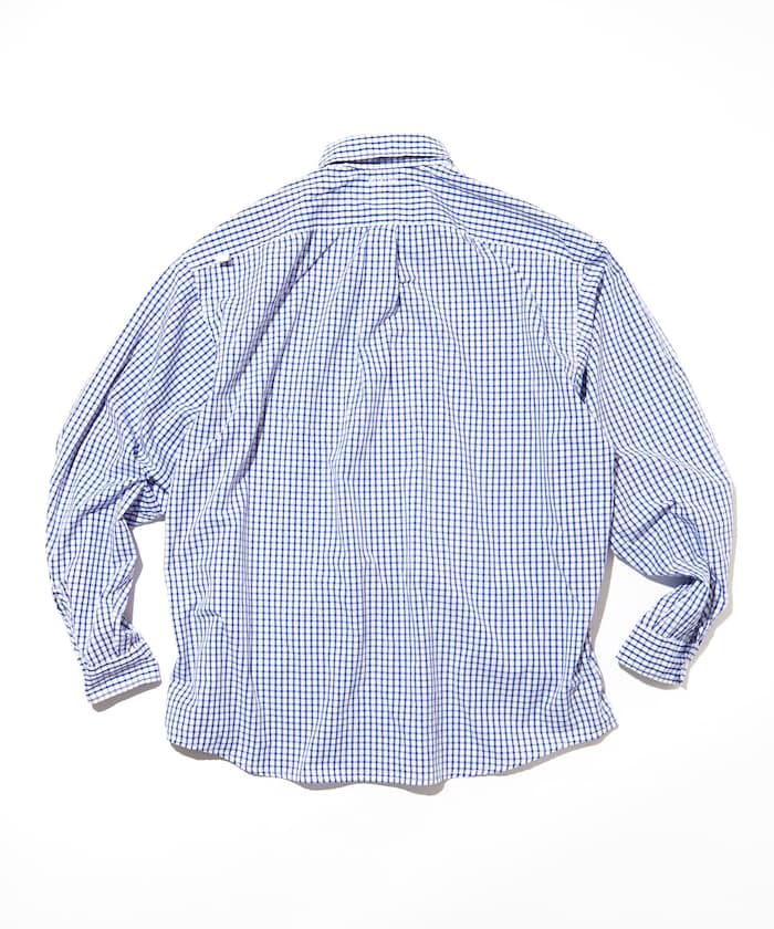 CAHLUMN Magazine Pocket Broad Shirt(Gingham) / 格紋襯衫