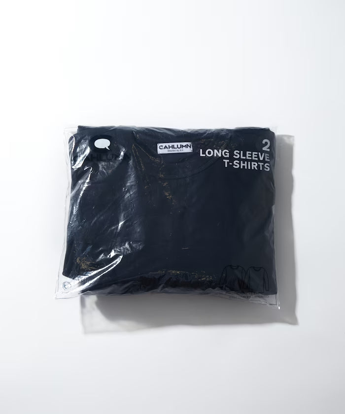 CAHLUMN 2-Pack Reversible Long Sleeve Tee / 一組2入 兩面穿長袖T恤