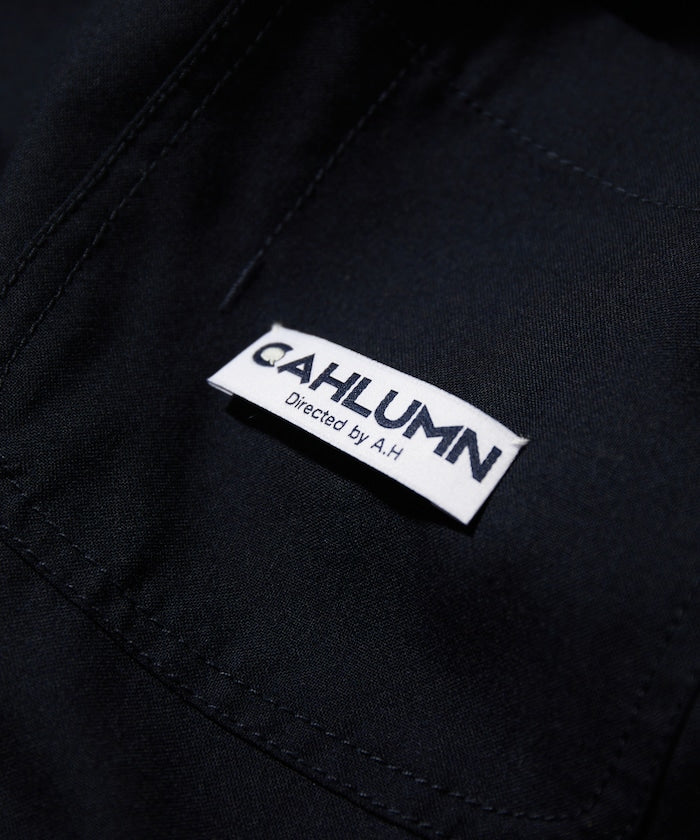 CAHLUMN Saxony Chain Stitch Open Collar Shirt / 薩克森羊毛鏈式縫線襯衫