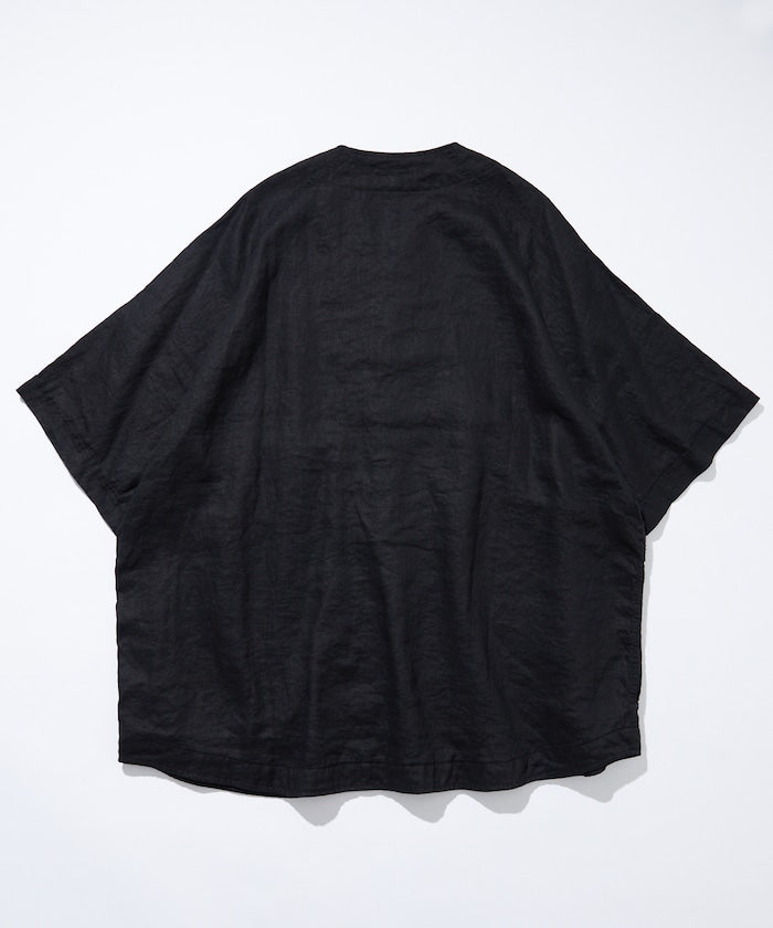 CAHLUMN Linen Baseball Shirt / 亞麻 棒球襯衫