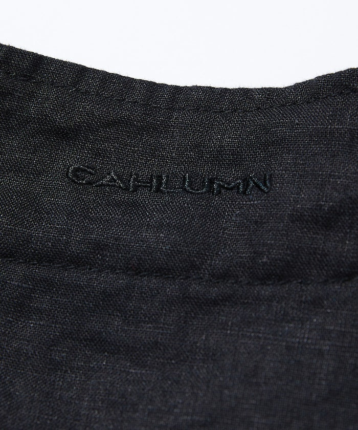 CAHLUMN Linen Baseball Shirt / 亞麻 棒球襯衫