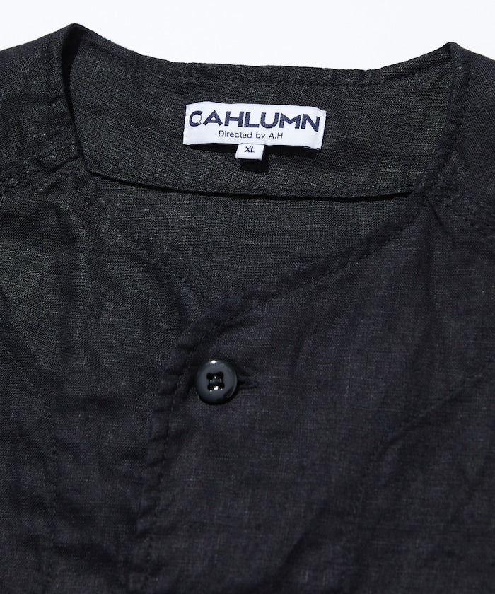 CAHLUMN Linen Baseball Shirt / 亞麻 棒球襯衫