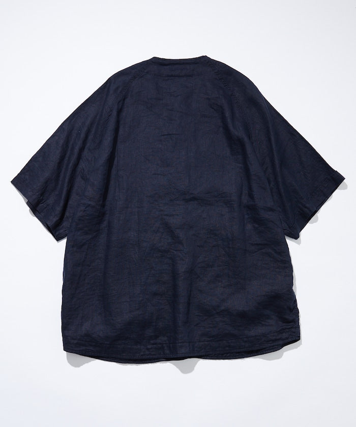 CAHLUMN Linen Baseball Shirt / 亞麻 棒球襯衫