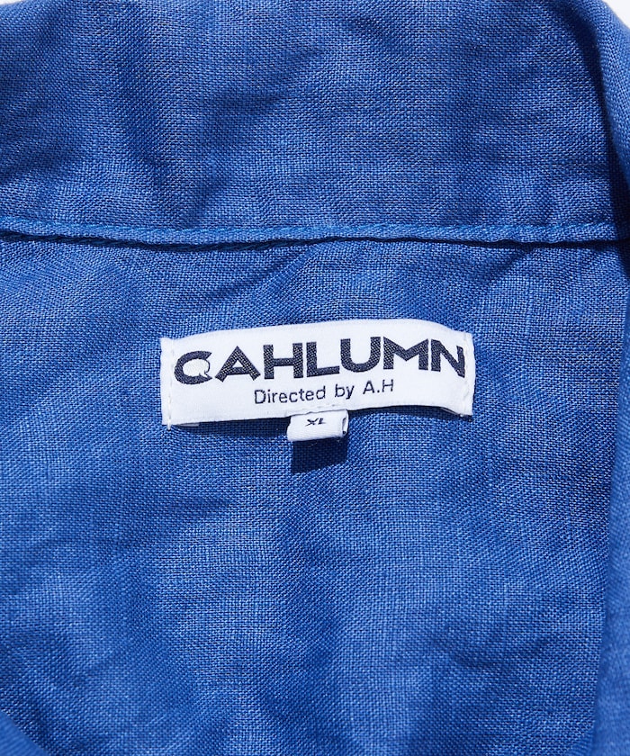 CAHLUMN Linen Open Collar Shirt / 亞麻 開襟襯衫