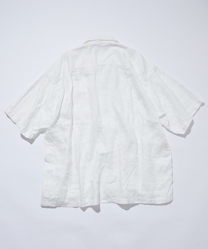 CAHLUMN Linen Open Collar Shirt / 亞麻 開襟襯衫