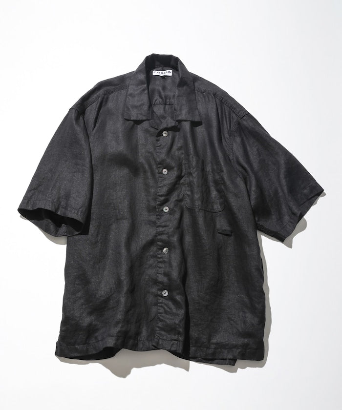 CAHLUMN Linen Open Collar Shirt / 亞麻 開襟襯衫