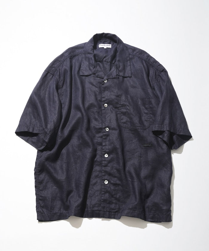 CAHLUMN Linen Open Collar Shirt / 亞麻 開襟襯衫