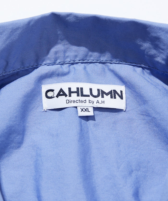CAHLUMN Magazine Pocket Chain Stitch Open Collar Shirt / 三本針開襟短袖襯衫