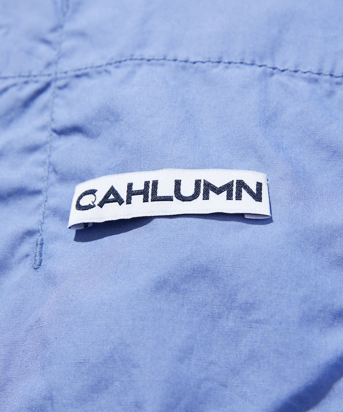 CAHLUMN Magazine Pocket Chain Stitch Open Collar Shirt / 三本針開襟短袖襯衫