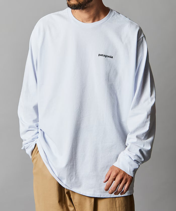 PATAGONIA Long-Sleeved P-6 Logo Responsibili-Tee / P-6 標誌長袖T恤