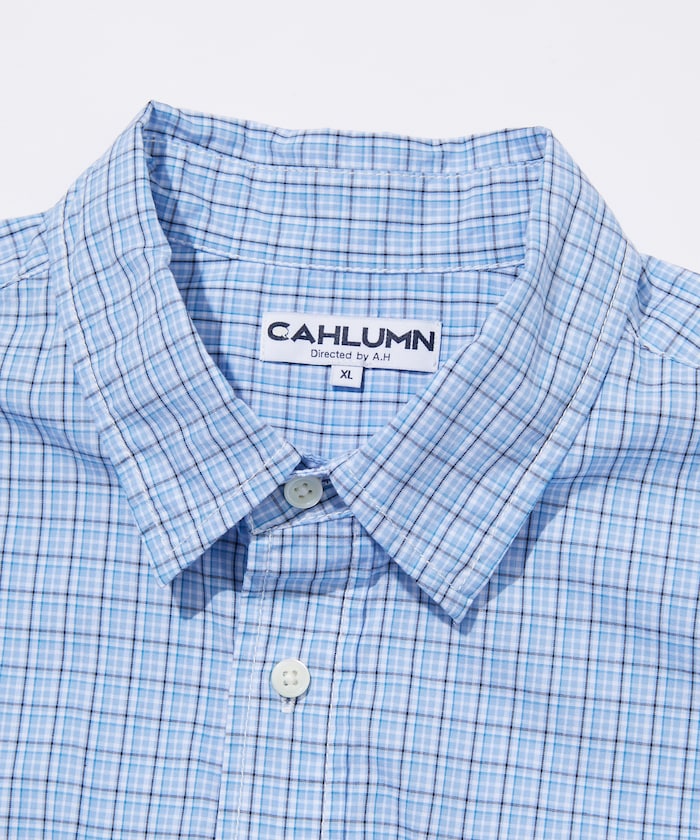 CAHLUMN Magazine Pocket Chain Stitch Shirt / 雜誌口袋寬布布料B.D襯衫