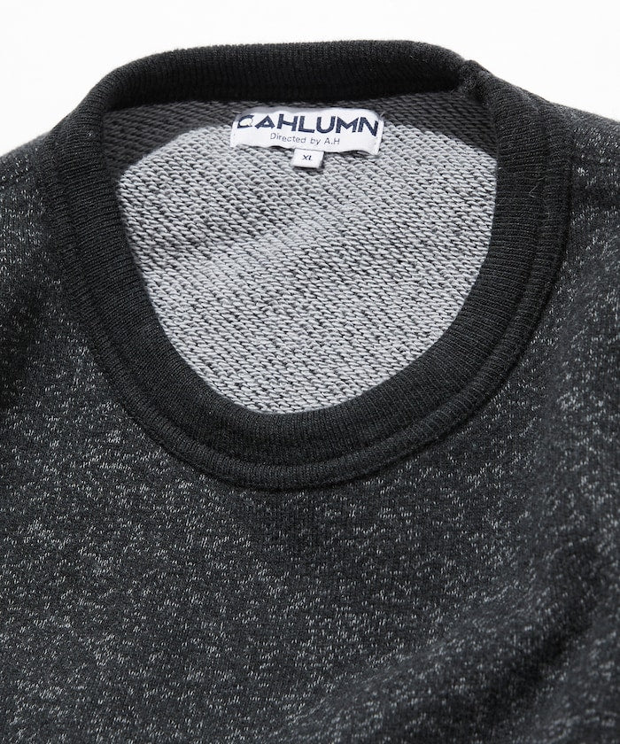 CAHLUMN Merino Wool+Cotton Loop Back heather Sweatshirt / 美利諾羊毛 圓領衫