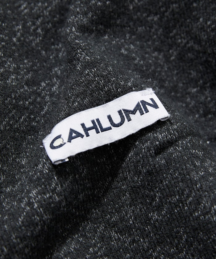 CAHLUMN Merino Wool+Cotton Loop Back heather Sweatshirt / 美利諾羊毛 圓領衫