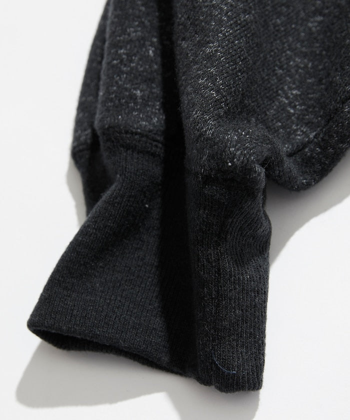 CAHLUMN Merino Wool+Cotton Loop Back heather Sweatshirt / 美利諾羊毛 圓領衫