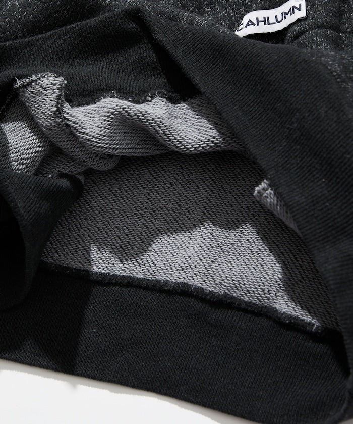 CAHLUMN Merino Wool+Cotton Loop Back heather Sweatshirt / 美利諾羊毛 圓領衫