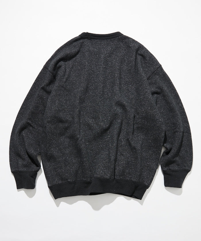 CAHLUMN Merino Wool+Cotton Loop Back heather Sweatshirt / 美利諾羊毛 圓領衫