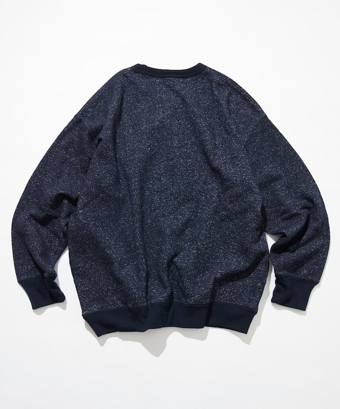 CAHLUMN Merino Wool+Cotton Loop Back heather Sweatshirt / 美利諾羊毛 圓領衫