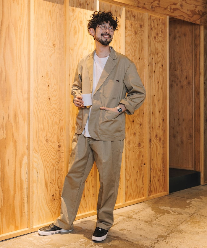 RED KAP 別注 SMU PT-38 SETUP 2TUCK WIDE PANTS / 兩褶寬版工作長褲