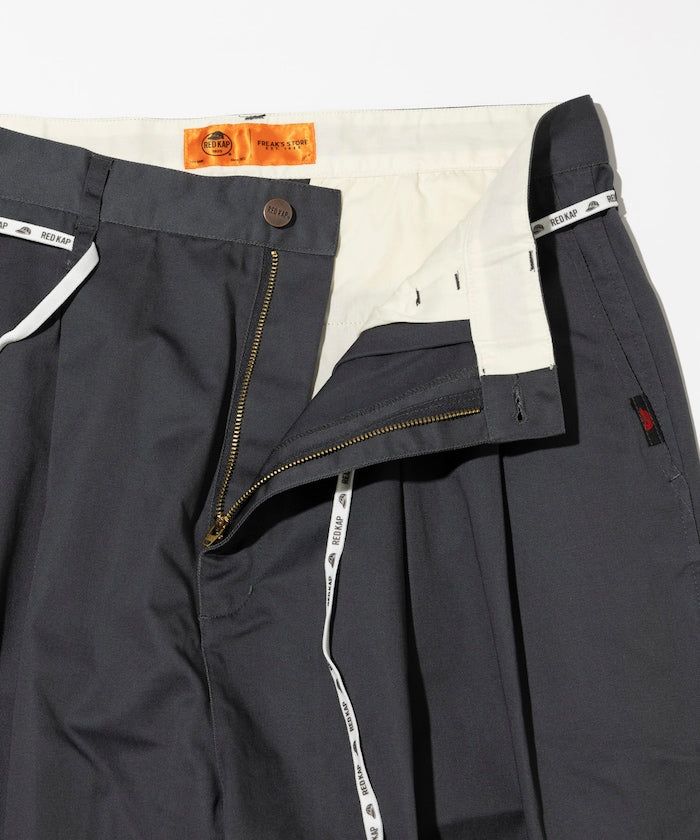 RED KAP 別注 SMU PT-38 2TUCK BAGGY WIDE TWILL PANTS / 別注寬版雙褶厚斜紋工作圓筒長褲