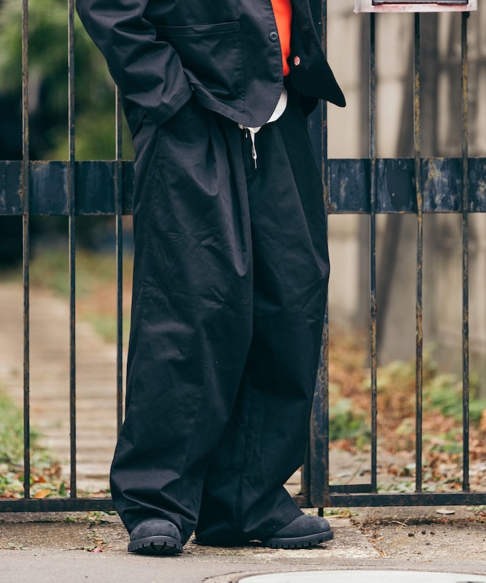 RED KAP 別注 SMU PT-38 2TUCK BAGGY WIDE TWILL PANTS / 別注寬版雙褶厚斜紋工作圓筒長褲