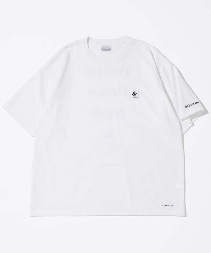 Columbia × FREAK'S STORE / 別注字樣背印吸濕快乾T恤