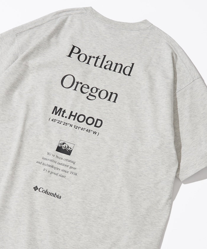 Columbia × FREAK'S STORE / 別注字樣背印吸濕快乾T恤