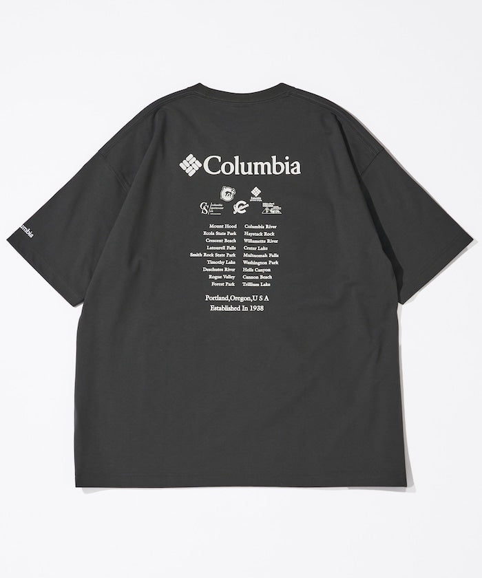 Columbia × FREAK'S STORE / 別注字樣背印吸濕快乾T恤