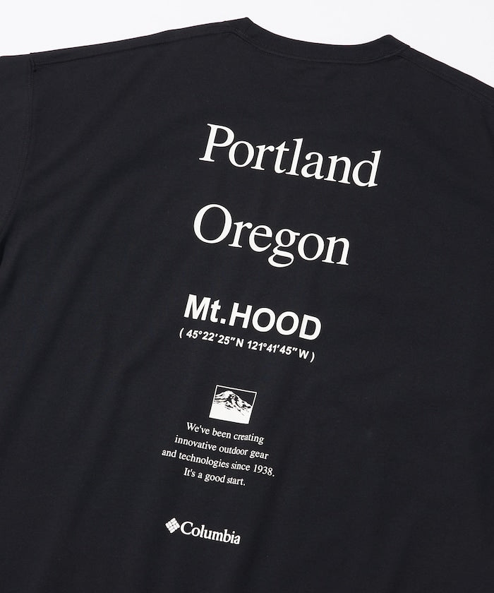 Columbia × FREAK'S STORE / 別注字樣背印吸濕快乾T恤