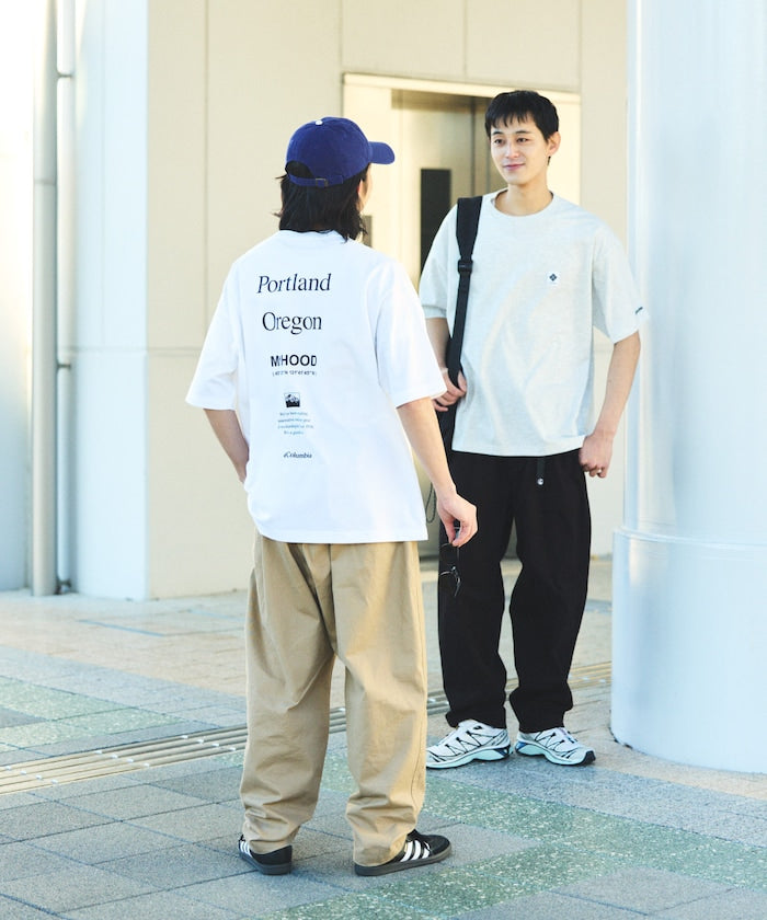 Columbia × FREAK'S STORE / 別注字樣背印吸濕快乾T恤