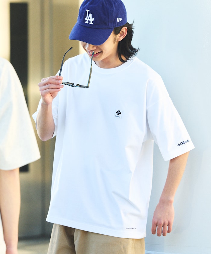 Columbia × FREAK'S STORE / 別注字樣背印吸濕快乾T恤