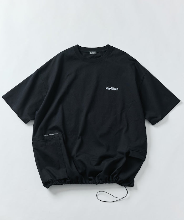 WILD THINGS×FREAK'S STORE / 別注側袋設計 抽繩下擺 短袖T恤
