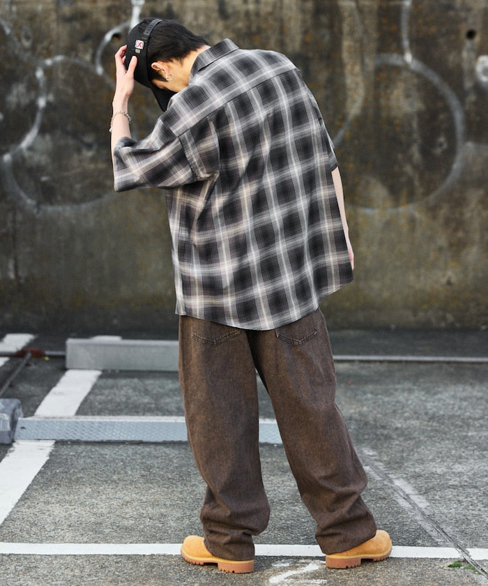 FREAK’S STORE / 大格紋短襯衫