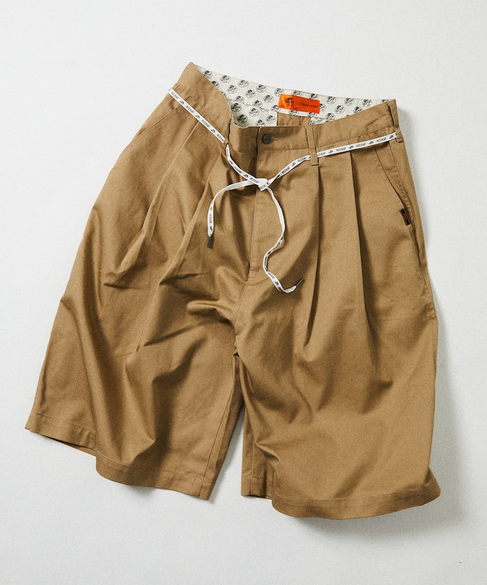 RED KAP × FREAK’S STORE 別注 2TUCK BAGGY WIDE TWILL SHORTS PANTS / 雙褶寬版斜紋短褲