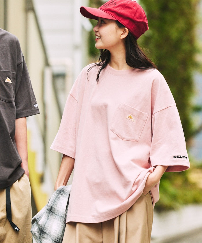 KELTY×FREAK'S STORE / 刺繡小標 口袋 短袖T恤