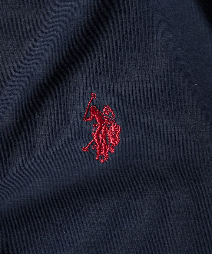 U.S. POLO ASSN. / 涼感刺繡短袖T恤+短褲 套裝組