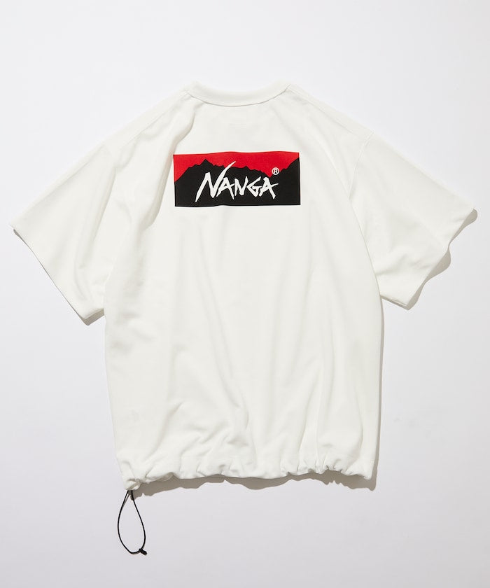 NANGA / 別注 neo-PRO 大LOGO 吸水速乾 抗UV 短袖T恤(日本製)
