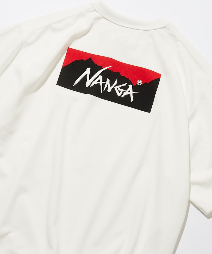 NANGA / 別注 neo-PRO 大LOGO 吸水速乾 抗UV 短袖T恤(日本製)
