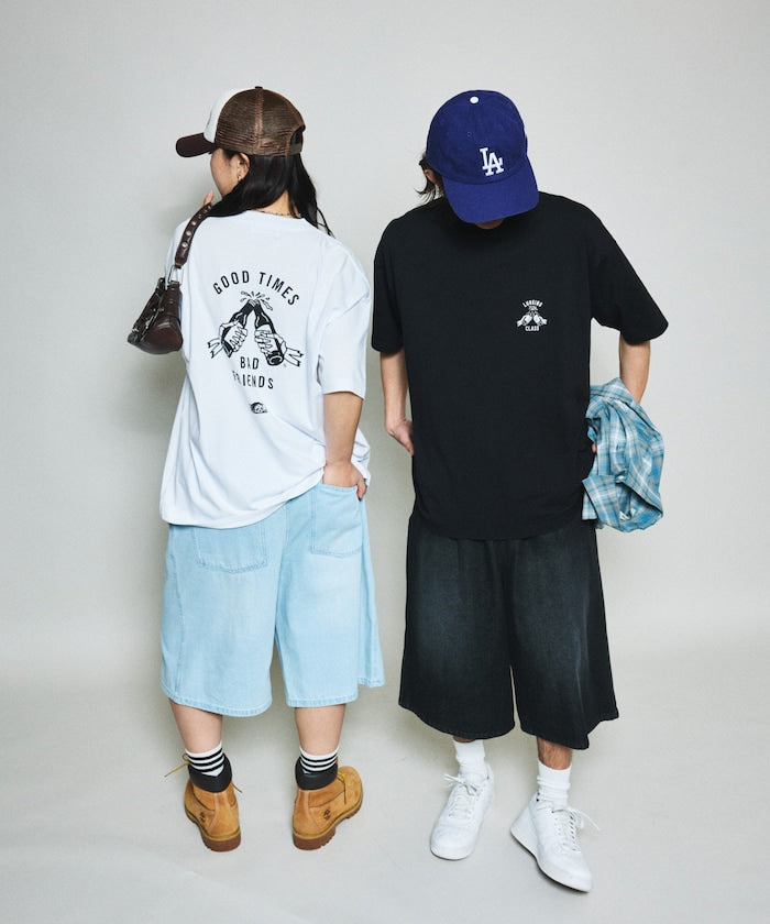 FREAK’S STORE / 復古水洗 牛仔鬆緊短褲