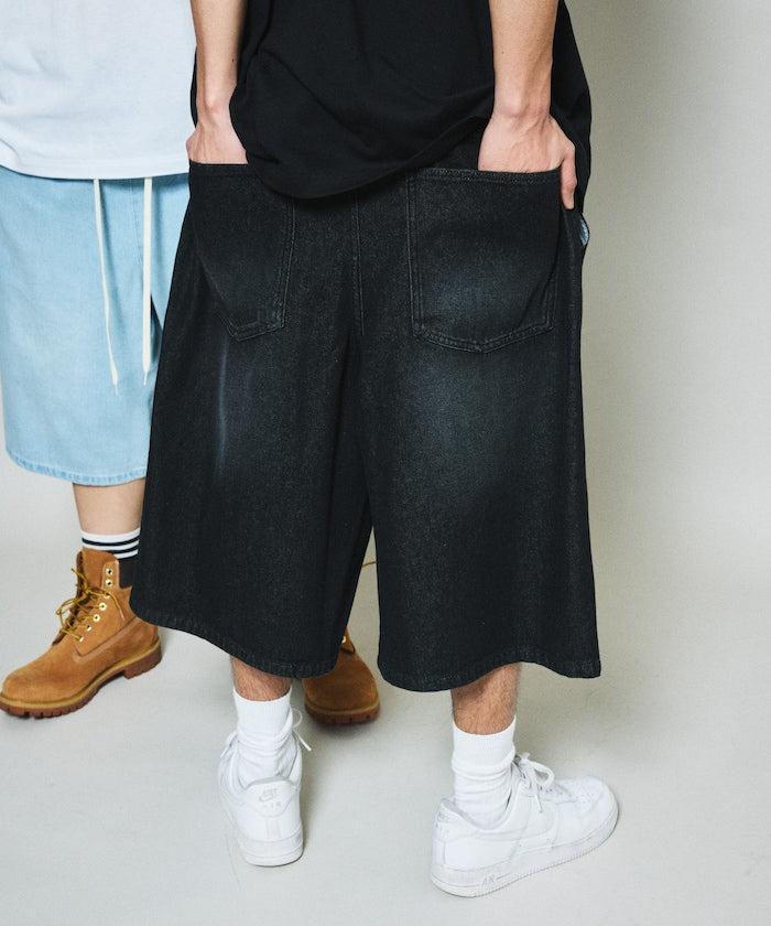 FREAK’S STORE / 復古水洗 牛仔鬆緊短褲