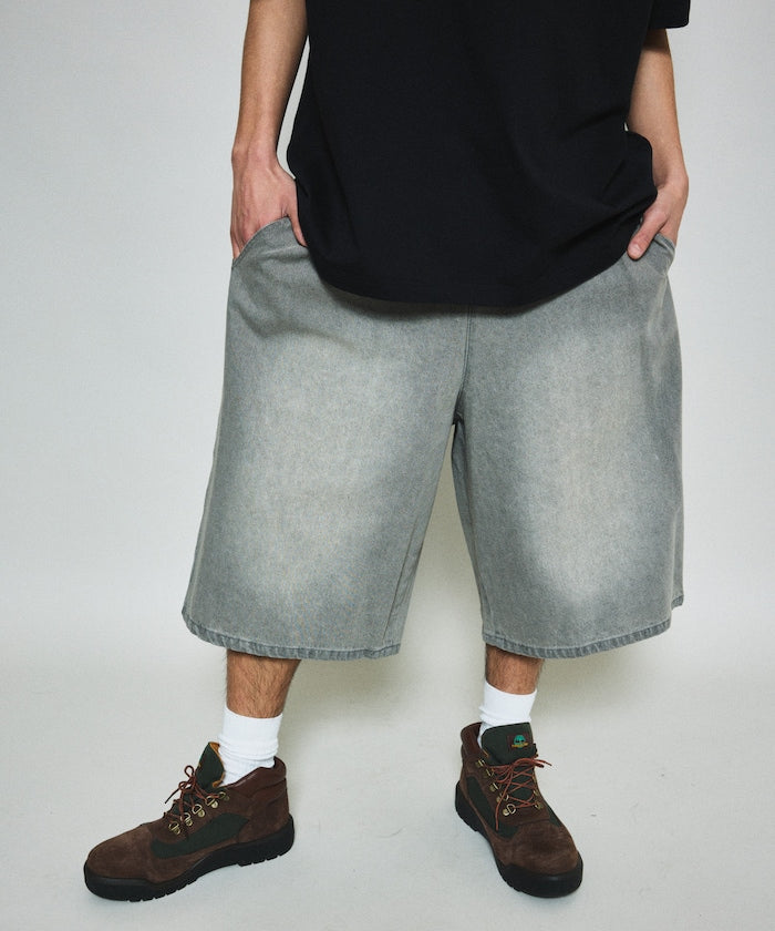 FREAK’S STORE / 復古水洗 牛仔鬆緊短褲