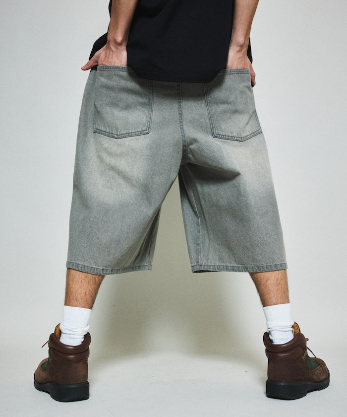 FREAK’S STORE / 復古水洗 牛仔鬆緊短褲