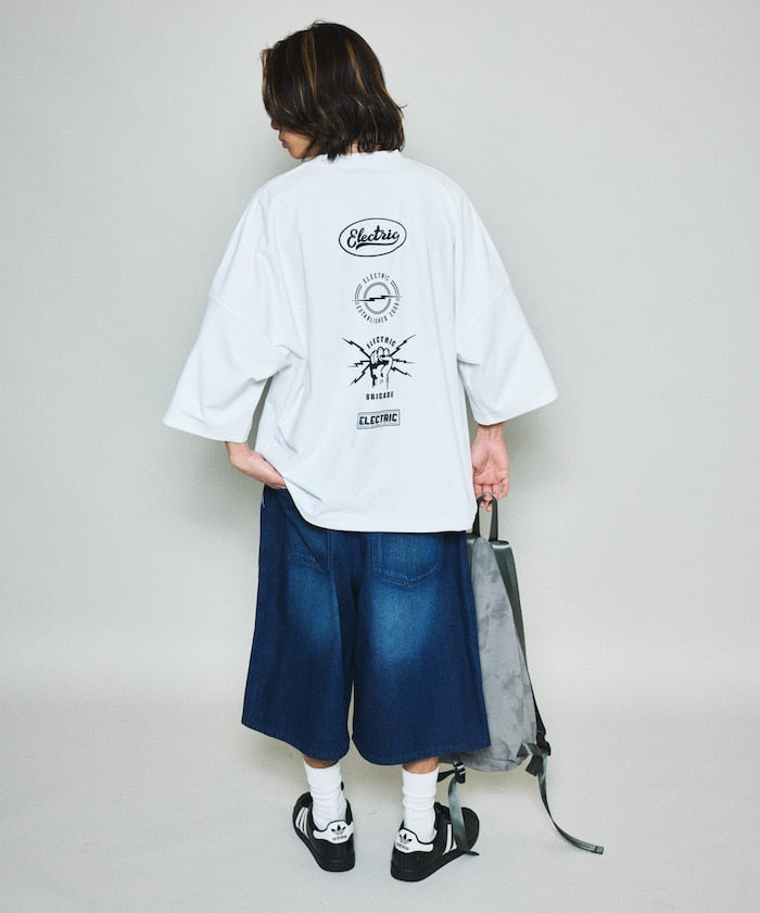 FREAK’S STORE / 復古水洗 牛仔鬆緊短褲