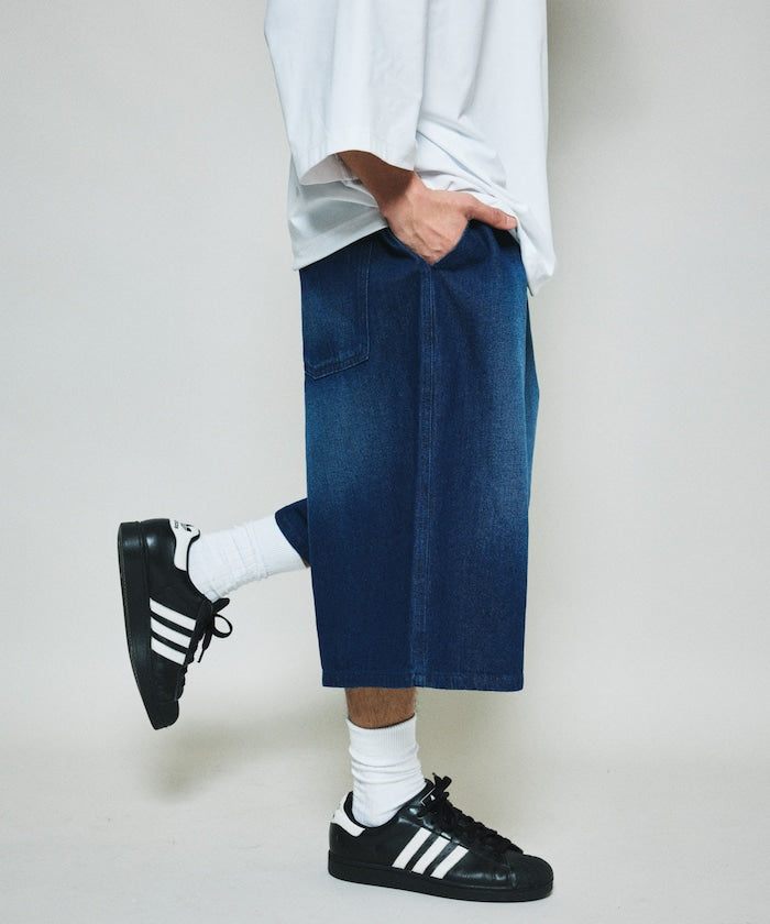 FREAK’S STORE / 復古水洗 牛仔鬆緊短褲