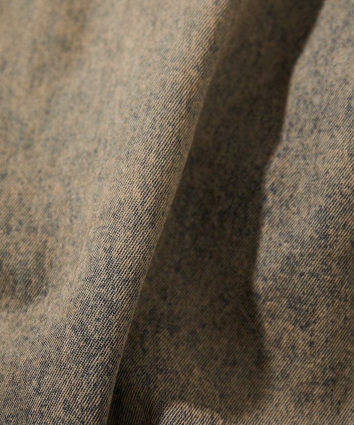 FREAK’S STORE / 寬版 丹寧 短襯衫