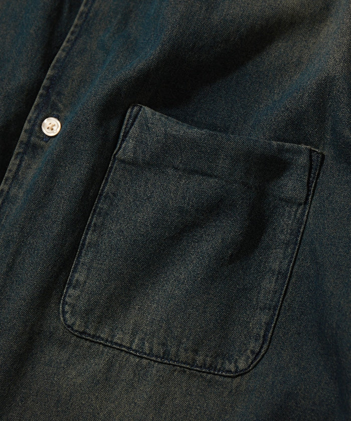 FREAK’S STORE / 寬版 丹寧 短襯衫