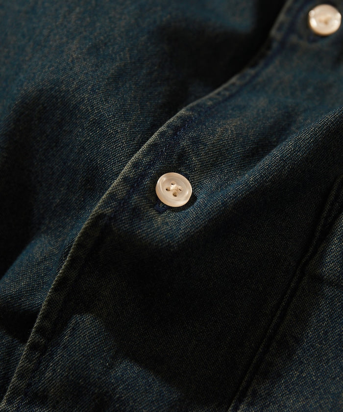 FREAK’S STORE / 寬版 丹寧 短襯衫